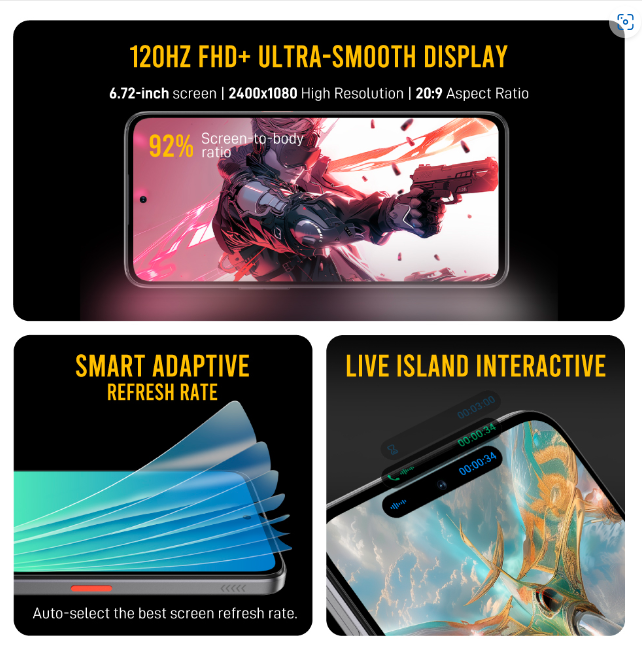 ZTE Nubia Neo 2 5G - 256GB - 8GB Ram - 6.72 inch | Yellow ZTE Nubia Neo 2 5G - 256GB - 8GB Ram - 6.72 inch | Yellow
